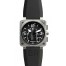 Steel Black Bell & Ross Chronograph 46mm Mens Watch BR 01-94 STEEL fake