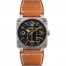 fake Bell & Ross Aviation Mens Automatic Watch BR-03-92-GOLDEN-HERITAGE