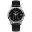 Fake Patek Philippe NEW Calatrava Mechanical Black Dial Leather Mens Watch