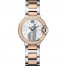 fake Cartier Ballon Bleu Quartz Pink Gold Steel And Diamond W3BB0025