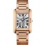 Cartier Tank Anglaise Silvered Flinque Dial Ladies Watch W5310041 imitation