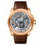 AAA quality Calibre De Cartier Multiple Time Zone 18 kt Rose Gold Mens Watch W7100025 replica.
