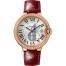 fake Cartier Ballon Bleu De Cartier Automatic Pink Gold Leather 40 mm WJBB0056