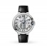 fake Cartier Ballon Bleu Stainless Steel With Black Leather WSBB0039