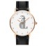 $79:Discounts Daniel Wellington Classy Sheffield Crystal Index Leather Strap Watch 26mm