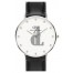$89:Discounts Daniel Wellington Classy Sheffield Crystal Index Leather Strap Watch 34mm