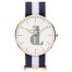 $85:Discounts Daniel Wellington Classic Glasgow Round NATO Strap Watch 36mm