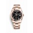 Rolex Day-Date 36 Everose gold 118205 Black Dial