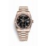 Rolex Day-Date 36 Everose gold 118235 Black Dial
