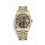 Rolex Day-Date 36 yellow gold 118348 Black mother-of-pearl Jubilee design set diamonds Dial
