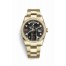 Rolex Day-Date 36 yellow gold 118348 Black set diamonds rubies Dial