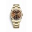 Rolex Day-Date 36 yellow gold 118348 Cognac Dial
