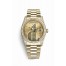 Rolex Day-Date 36 yellow gold lugs set diamonds 118388 Champagne-colour Dial