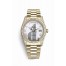 Rolex Day-Date 36 yellow gold lugs set diamonds 118388 White Dial