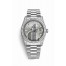 Rolex Day-Date 36 white gold lugs set diamonds 118389 Silver set diamonds Dial