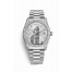 Rolex Day-Date 36 white gold lugs set diamonds 118389 Silver Jubilee design set diamonds Dial