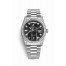 Rolex Day-Date 36 white gold lugs set diamonds 118389 Black set diamonds Dial