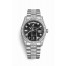 Rolex Day-Date 36 white gold lugs set diamonds 118389 Black set diamonds Dial