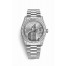 Rolex Day-Date 36 white gold lugs set diamonds 118389 Rhodium Dial