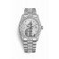 Rolex Day-Date 36 white gold lugs set diamonds 118389 Silver Jubilee design set diamonds Dial