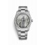 Rolex Day-Date 36 white gold lugs set diamonds 118389 Silver Dial