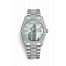 Rolex Day-Date 36 white gold lugs set diamonds 118389 Platinum mother-of-pearl oxford motif set diamonds Dial