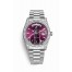 Rolex Day-Date 36 white gold lugs set diamonds 118389 Cherry Dial