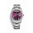 Rolex Day-Date 36 white gold lugs set diamonds 118389 Cherry Dial