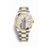 Rolex Datejust 36 Yellow Rolesor Oystersteel yellow gold 126203 Silver Jubilee design set diamonds Dial