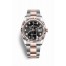 Rolex Datejust 36 Everose Rolesor Oystersteel Everose gold 126231 Black set diamonds Dial