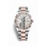 Rolex Datejust 36 Everose Rolesor Oystersteel Everose gold 126231 White mother-of-pearl set diamonds Dial
