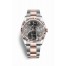 Rolex Datejust 36 Everose Rolesor Oystersteel Everose gold 126231 Dark rhodium set diamonds Dial