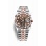 Rolex Datejust 36 Everose Rolesor Oystersteel Everose gold 126231 Chocolate Jubilee design set diamonds Dial