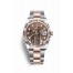 Rolex Datejust 36 Everose Rolesor Oystersteel Everose gold 126231 Chocolate Jubilee design set diamonds Dial