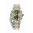 Rolex Datejust 36 Yellow Rolesor Oystersteel yellow gold 126233 Olive green set diamonds Dial