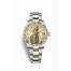 Rolex Datejust 31 Yellow Rolesor Oystersteel yellow gold 178313 Champagne-colour set diamonds Dial