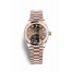 Rolex Datejust 31 Everose gold 278245 Chocolate set diamonds Dial