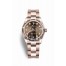 Rolex Datejust 31 Everose gold 278275 Chocolate set diamonds Dial