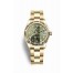 Rolex Datejust 31 yellow gold 278278 Olive green set diamonds Dial