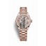 Rolex Datejust 28 Everose gold 279135RBR Diamond-paved Dial