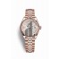 Rolex Datejust 28 Everose gold 279175 Sundust set diamonds Dial