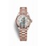 Rolex Datejust 28 Everose gold 279175 White mother-of-pearl set diamonds Dial