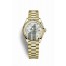 Rolex Datejust 28 yellow gold 279178 White mother-of-pearl set diamonds Dial
