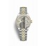 Rolex Datejust 28 Yellow Rolesor Oystersteel yellow gold 279383RBR Silver set diamonds Dial