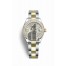 Rolex Datejust 28 Yellow Rolesor Oystersteel yellow gold 279383RBR Silver set diamonds Dial