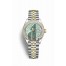 Rolex Datejust 28 Yellow Rolesor Oystersteel yellow gold 279383RBR Mint green set diamonds Dial