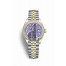 Rolex Datejust 28 Yellow Rolesor Oystersteel yellow gold 279383RBR Lavender set diamonds Dial