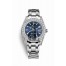 Rolex Pearlmaster 34 white gold lugs set diamonds 81159 Blue Dial