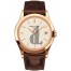 Fake Patek Philippe Calatrava Silver Dial 18kt Rose Gold Brown Leather Men's Watch 5296R-010