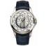 Fake Patek Philippe Complications Mechanical Silver Dial Leather Men's Watch 5130G-019